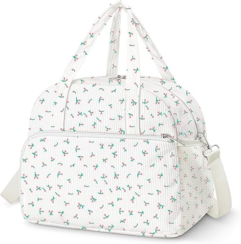 Miniatura 38 de Coobiiya Bolsa de almuerzo para mujeres y hombres, lindas bolsas de almuerzo de corduroy con aislamiento térmico reutilizables, bolsa de almuerzo de