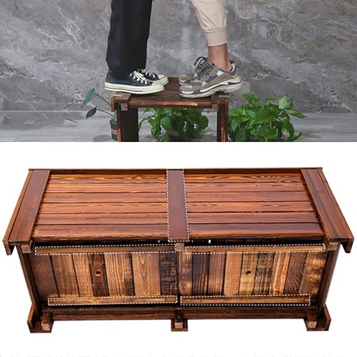 Miniatura 4 de Outdoor Garden Box Solid Wood Carbonised Water-based Furniture Lacquer Mainstay Design High Load-bearing Drainage and Water Leakage Design Balcony