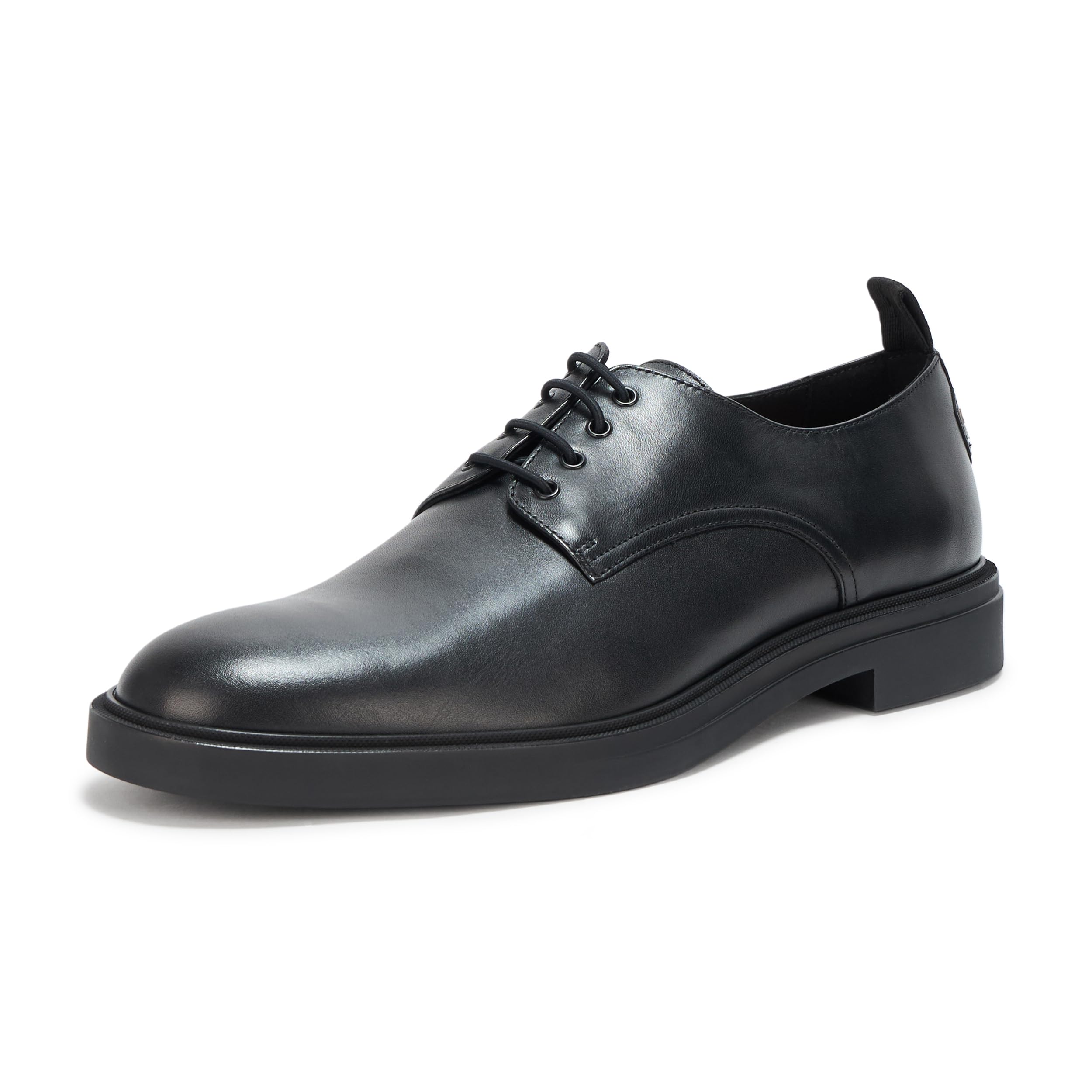 

                                                    BOSS, Calev Derby Leather Dress Shoe, Black Gloss,