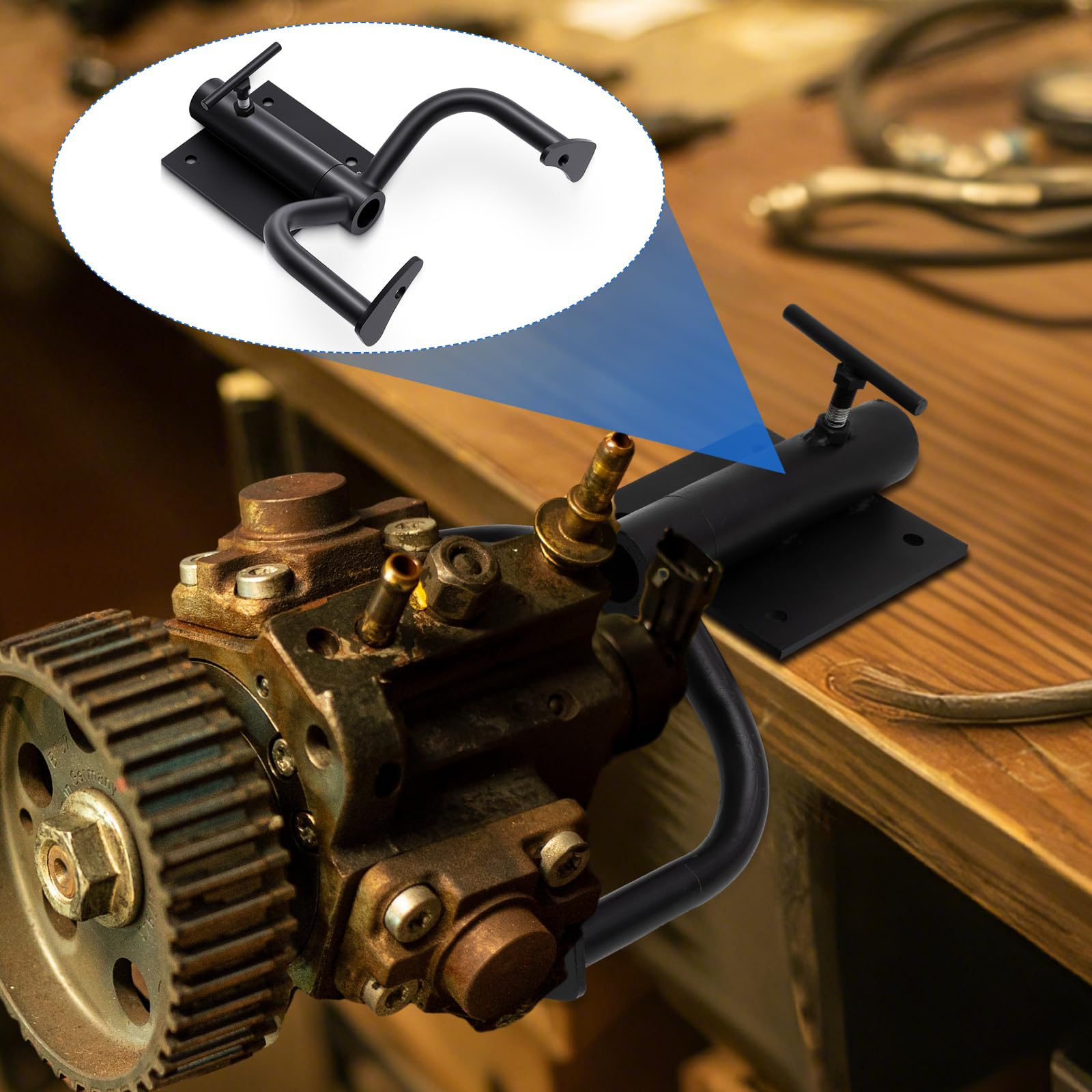 Zonon Supporto motore da banco per ricostruzione supporto motore in ferro per Maggiolino 1950-1979, T2 Bay 1968-1971 (1600 verticale), T2 Split 1950-1967, Karmann Chia 1960-1974, Beetle Cabrio 1951