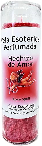 Indio Products Vela de hechizo de amor (Hechizo de Amor) - Hechizo de magia espiritual Vela de cera de palma esotérica