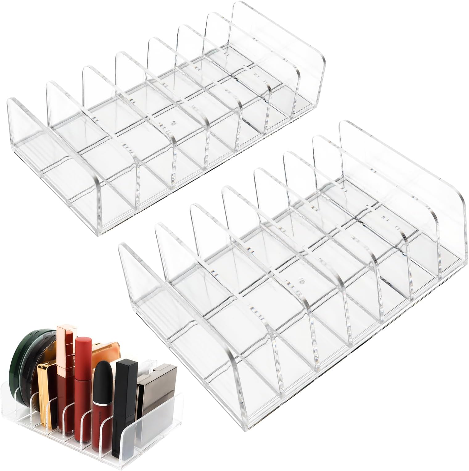 Boîte De Rangement De Cosmétiques à Tiroirs De Bureau Avec Plusieurs Couches Acryliques