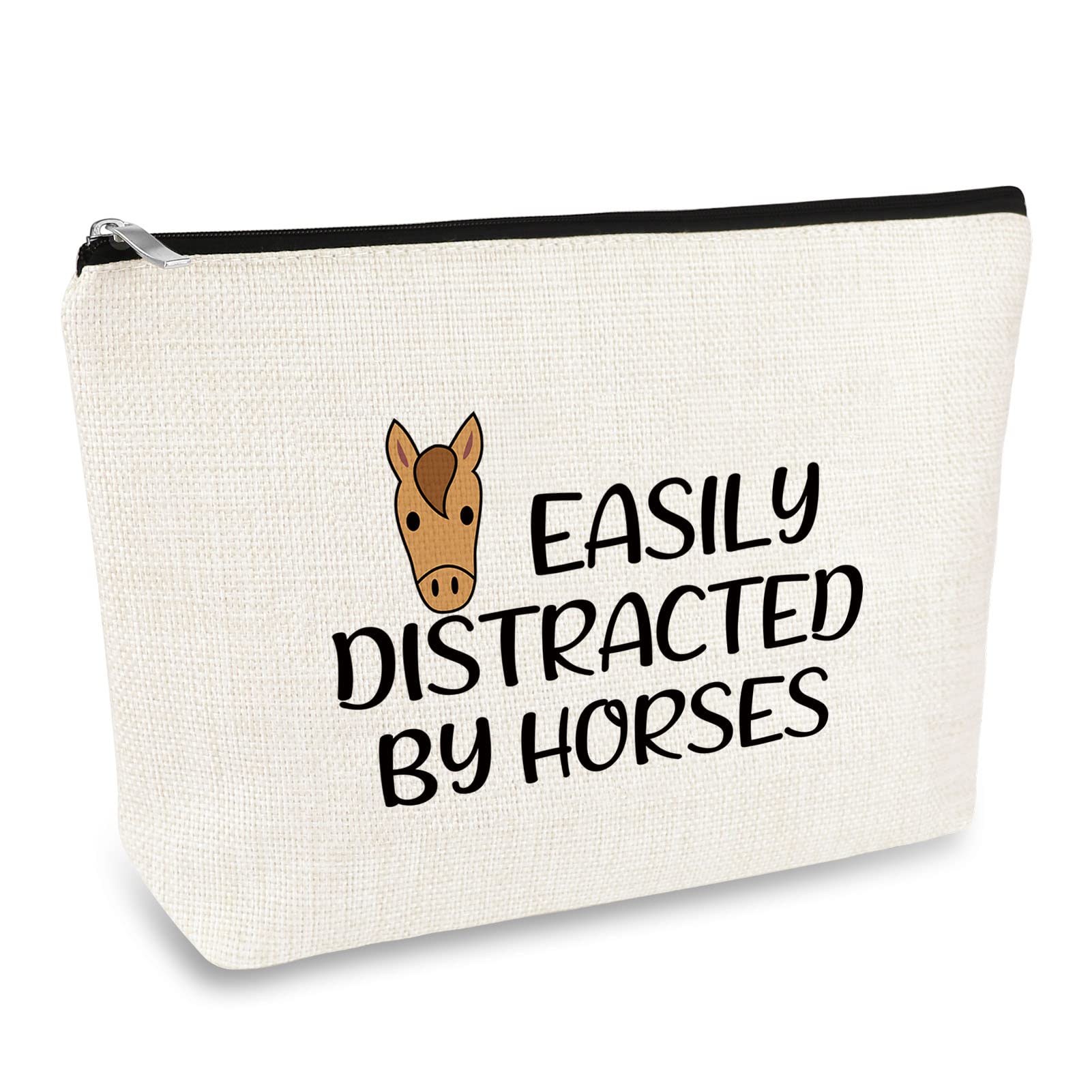 Horse Lover Gift Horse Gift for Women Girls Makeup Bag Horses Cosmetic Bag Cowgirl Equestrian Gifts Travel Toiletry Pouch Birthday Christmas Graduation Gifts for Horses Lover Friend Daughter