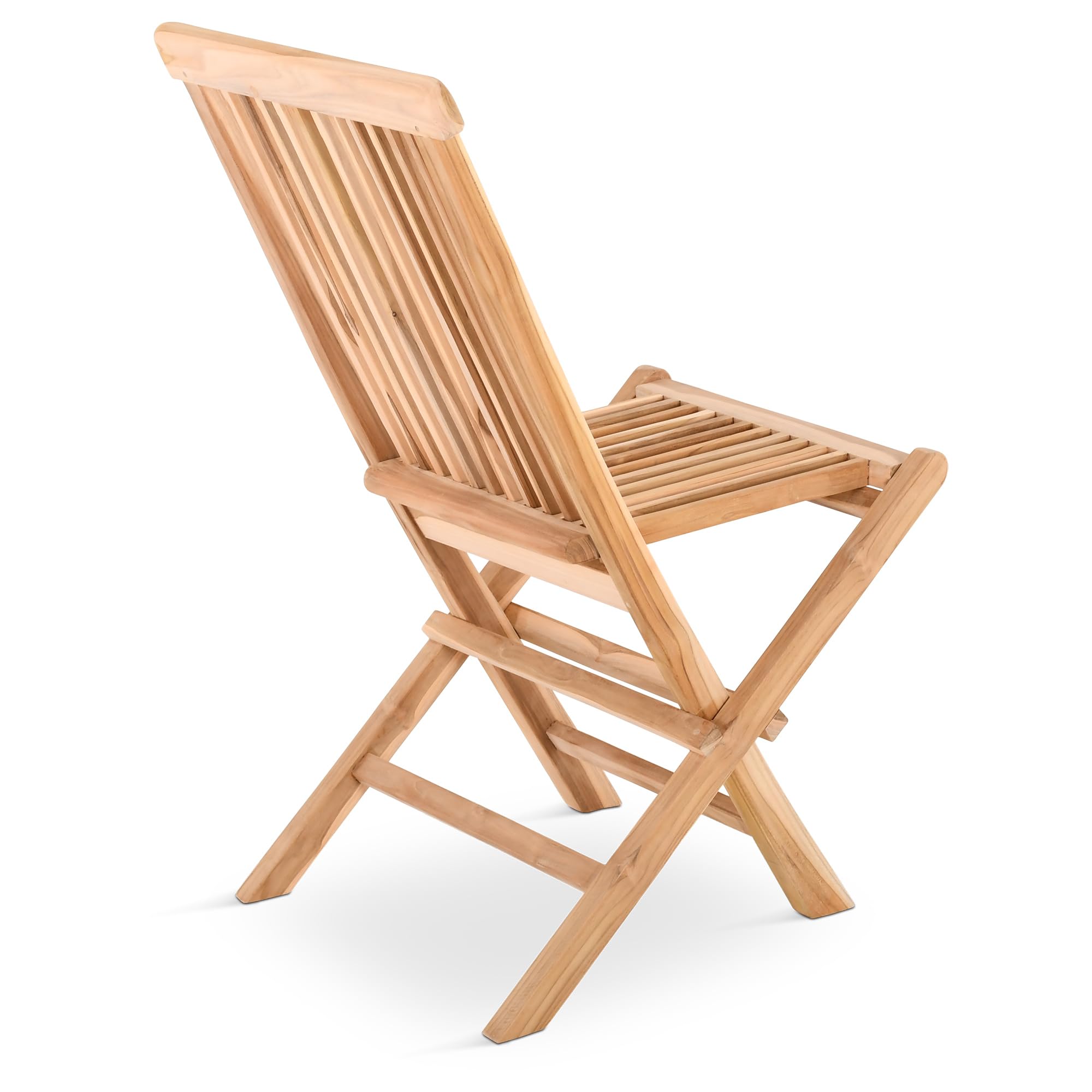 Raburg Anja Gartenstuhl, 2er-Set, Teakholz, klappbar, Natur, Outdoor | wetterfest, pflegeleicht, für Garten, Balkon und Terrasse