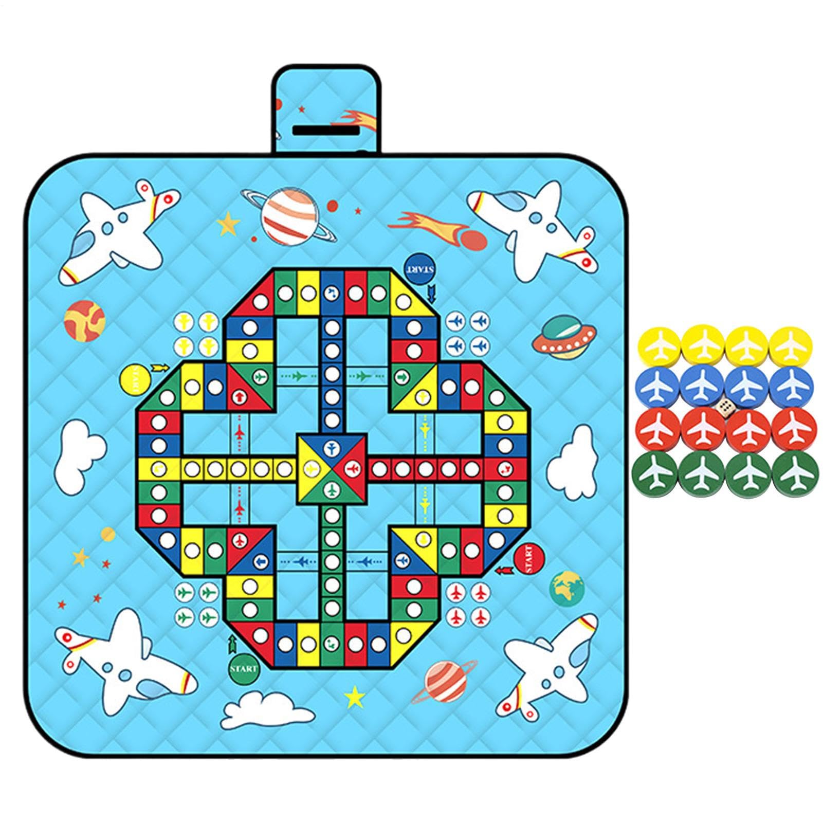 Tapis de jeu d'échecs pliable extérieur pour moments complices en camping