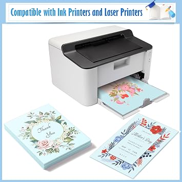 MixTeach 100 Sheets Light Blue Cardstock 8.5 x 11 Inch Thick Cardstock Paper, 250gsm/92lb Double Sided Light Blue Cardstock Printer Paper for Cards Making Crafts Scrapbook Invitations Drawing Printing