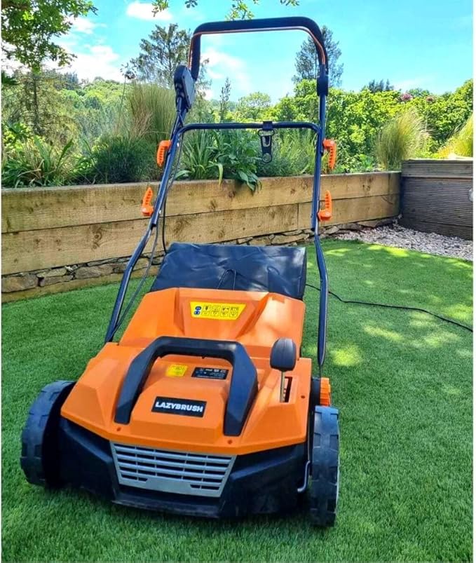 LazyBrush 1800w Artificial Grass Power Brush Rake Vacuum Electric Self