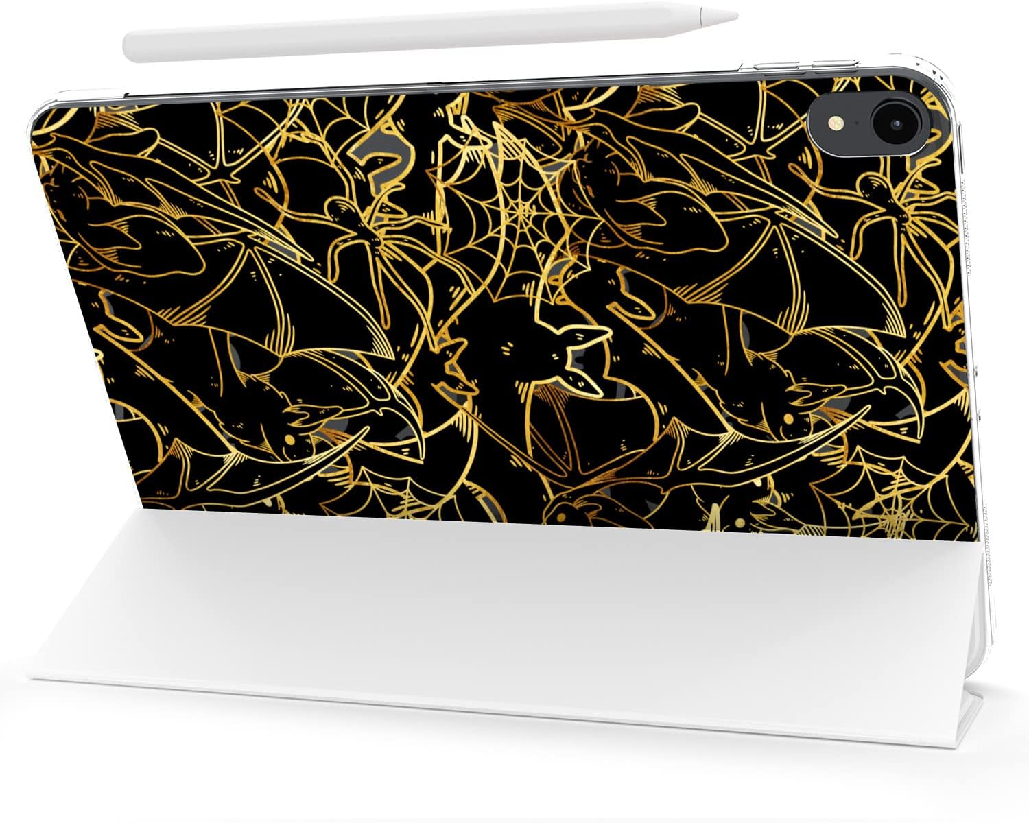 Case for iPad Pro 13 M4 Air M2 11 2024 4th 10.9 2022 10.2 12.9 10.5 9.7 Mini 6 5 4 3 2 1 Stand Cute Celestial Slim fit Closure Bats Art Trend Magnetic Design Print Witchcraft Halloween