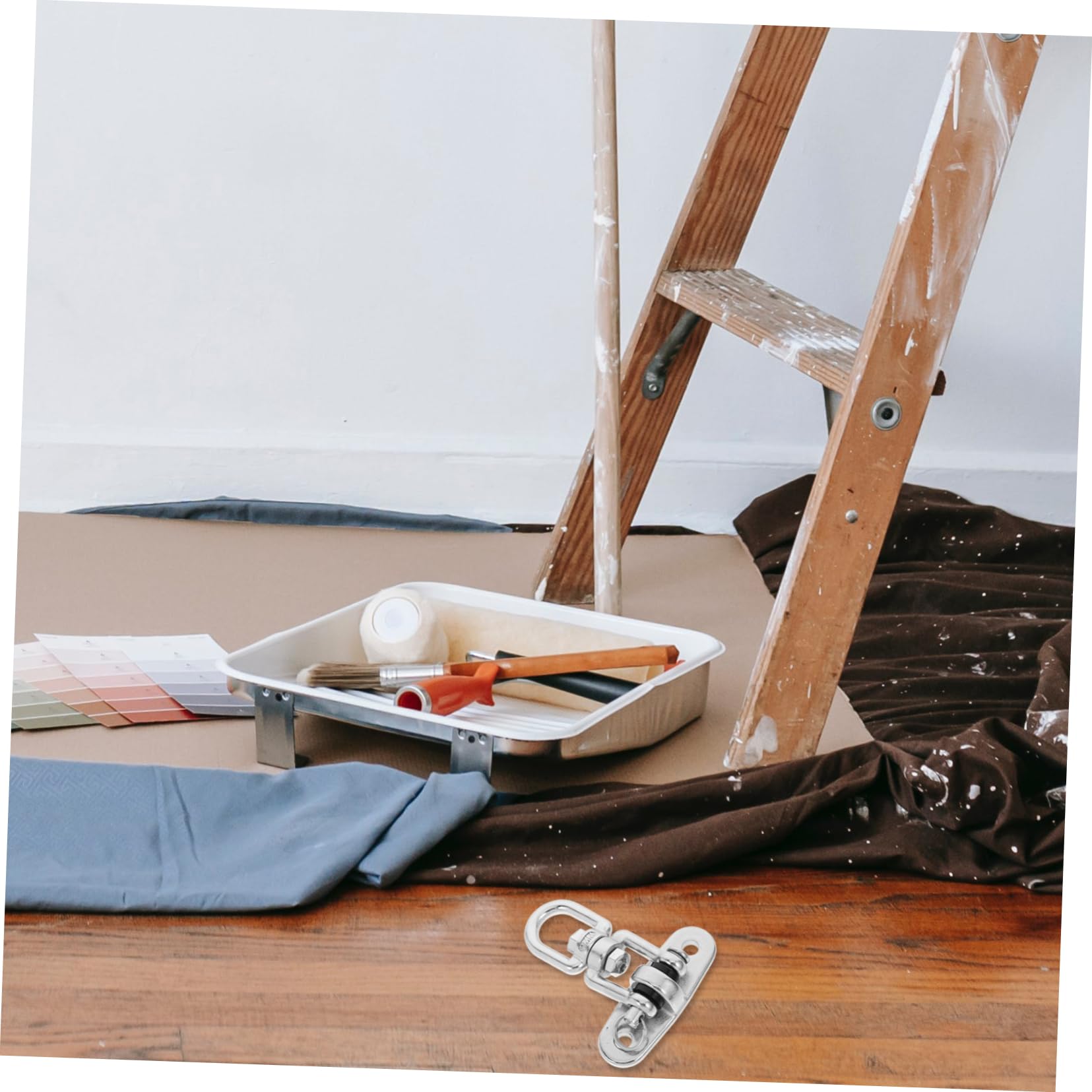 Gatuida Gancho para Colgar Silla Columpio de Techo Inoxidable Soporte Giratorio Resistente para Hamacas Patio Base Reforzada para Alta Carga Fácil Instalación Exterior