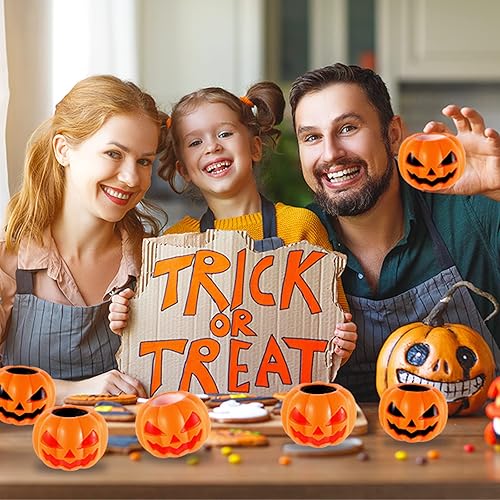 Miniatura 7 de Juguetes de Halloween, 12 paquetes de juguetes de calabaza, fantasma, alivio del estrés, juguetes para ansiedad de calabaza, bola de estrés, regalos