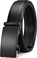CHAOREN Men's Ratchet Leather Belt 1 3/8" - Micro Adjustable Dress Belt for Perfect Custom Fit Everywhere