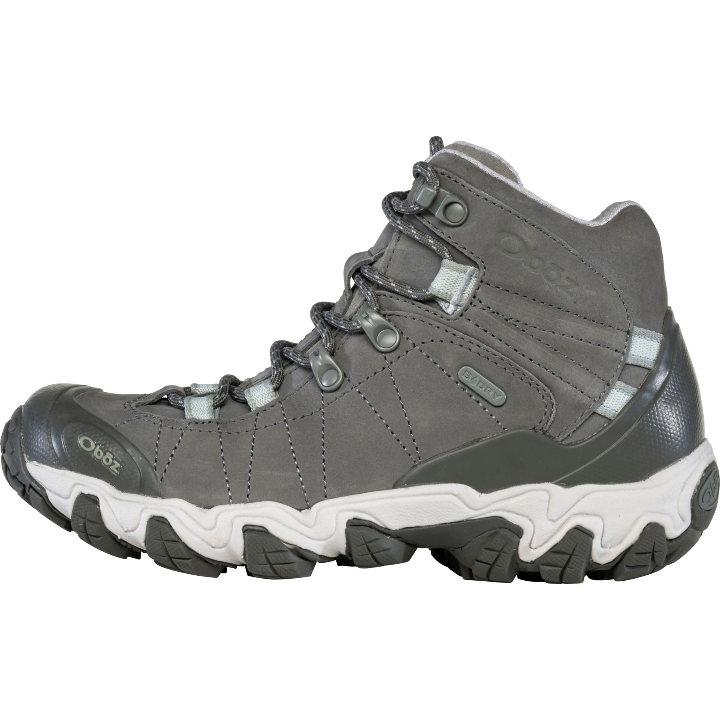 Oboz Women's Bridger Mid B-Dry Hiking Boot, Hazy Gray, 7 Medium