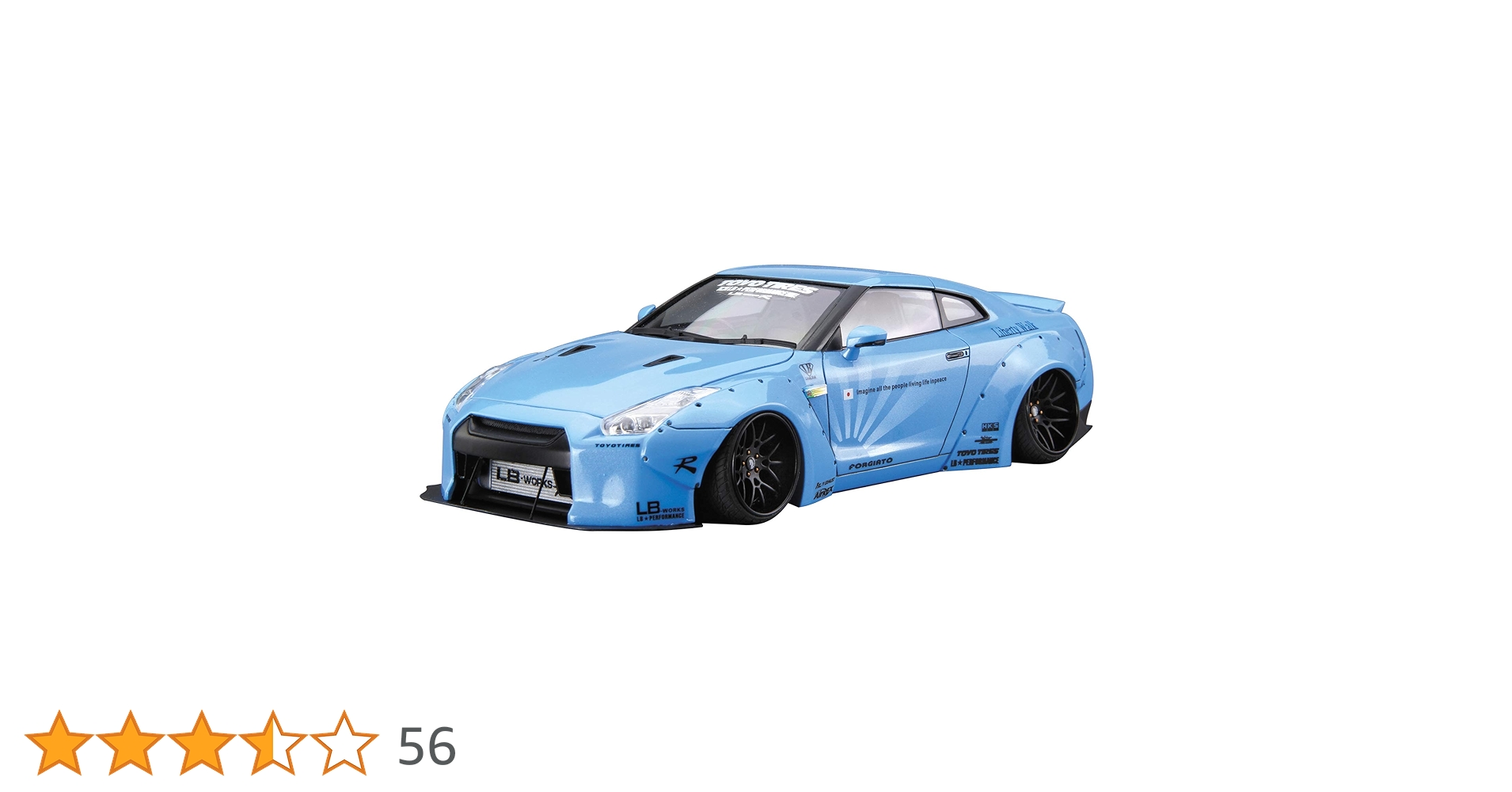 ミニカー LibertywalkGTR Diecast Custom - Nissan GT-R Liberty Walk - Tomica Custom