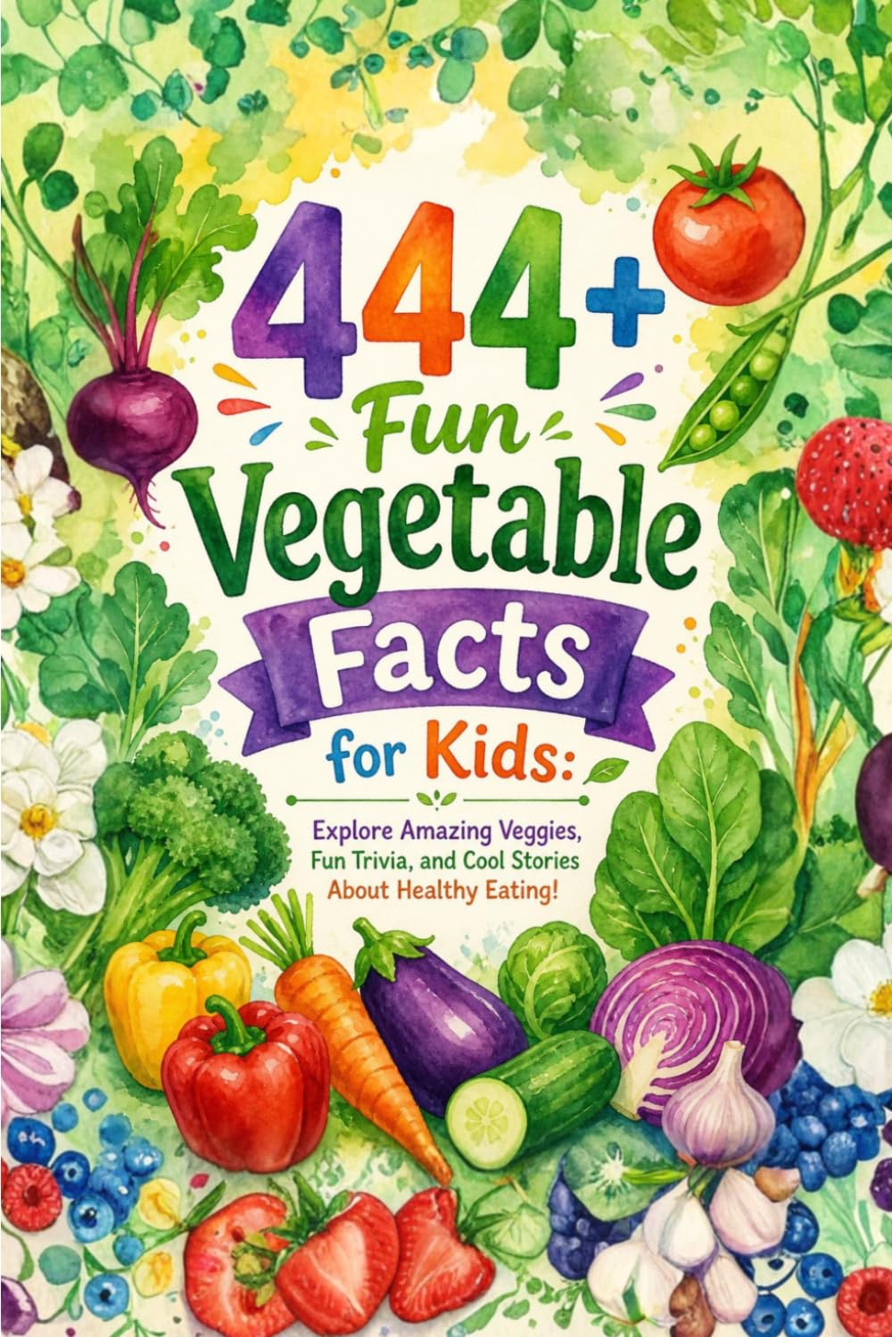444+ Fun Vegetable Facts for Kids: Explore Amazing Veggies, Fun Trivia, and Cool Stories About Healthy Eating!: A Family-Friendly trivia, Packed With Pictures and Quizzes (Fun Facts For Kids 6-8)