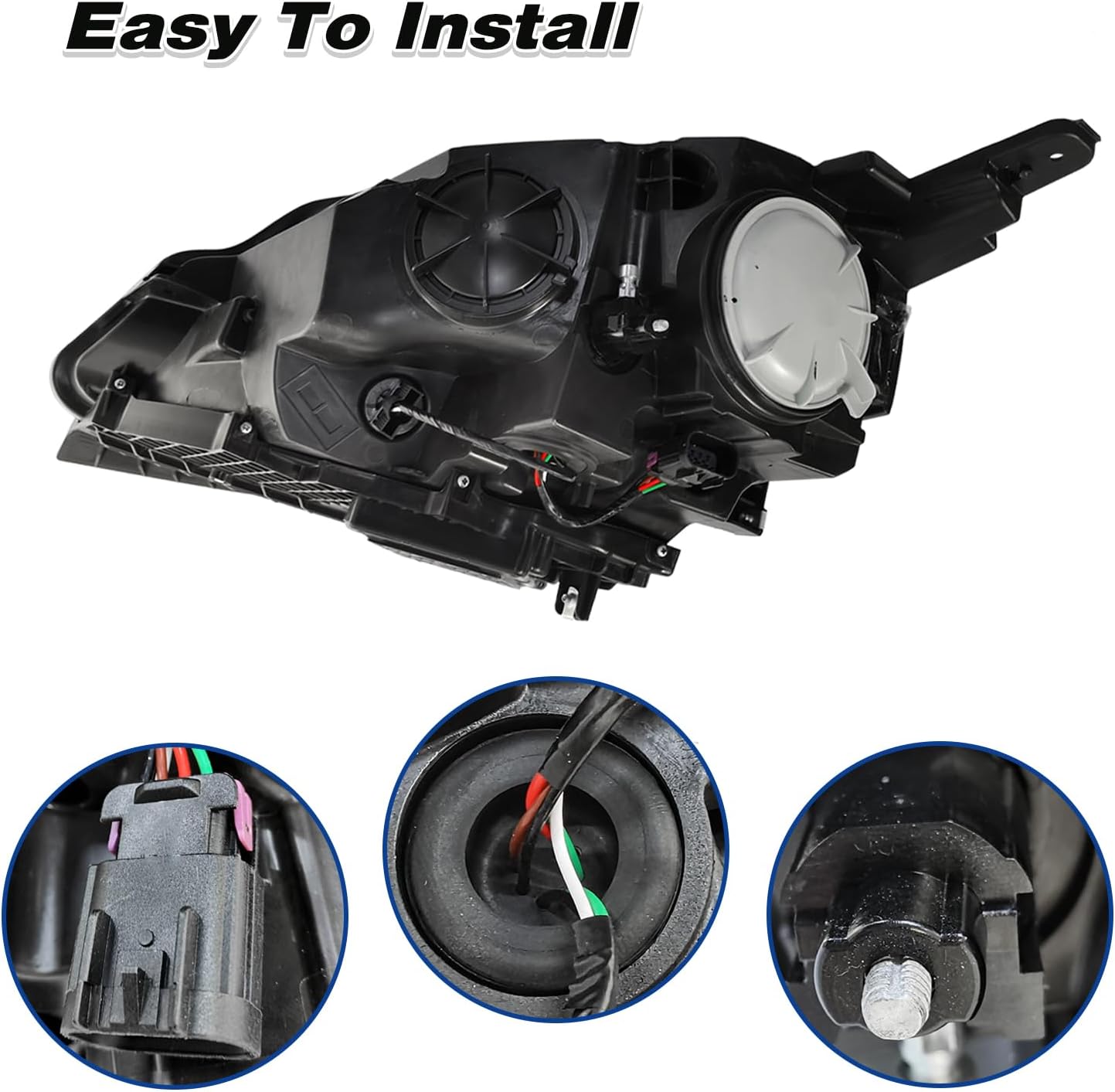 Front Headlight Assembly Fit For 2012-2017 Buick Verano Halogen Headlamp W/O Bulbs Replace For GM2503360 | 23216003 (Right Passenger Side)