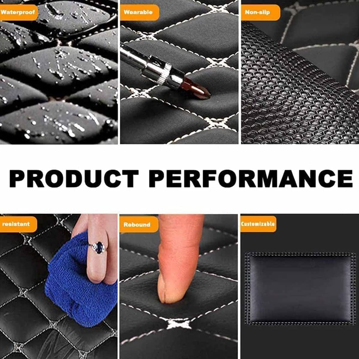 Auto Tappetino per Bagagliaio per BMW X1 iX1 U11 2022 2023 2024, Antiscivolo Impermeabile Tappeto Baule Fodera Bagagli Vasca Baule Tappeto