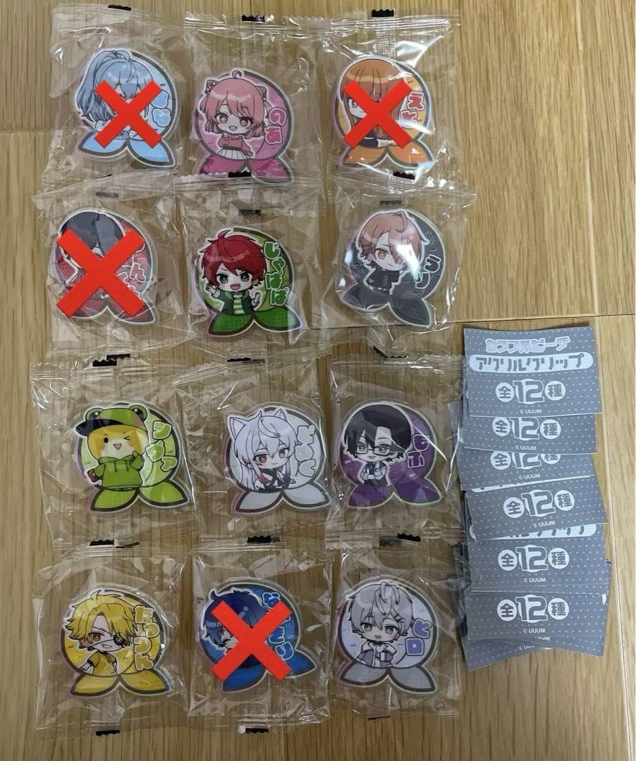 カラフルピーチ アクリルクリップ ラバーマスコット えと ゆあんくん どぬく ブシロード カラフルピーチ アクリルクリップ ゆあんくん 単品