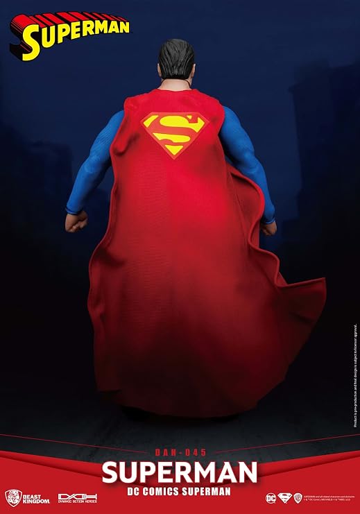 Beast Kingdom DC Comics: Superman DAH-045 Dynamic 8ction Action Figure, Multicolor