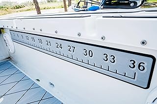 SeaDek Fishing Ruler | Fish Ruler Perfect Boats, Coolers & Kayaks | 36" Fishing Measurement Tool | Fishing Accessories | 3M Adhesive Backing (Storm Gray/Black)