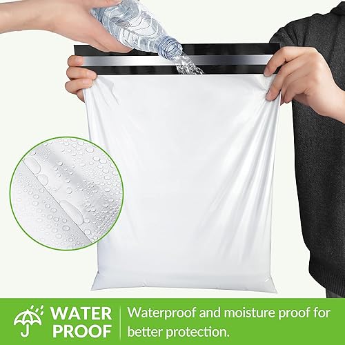 Miniatura 9 de Paquete de 100 sobres de polietileno de 9 x 12 pulgadas, bolsas de envío para ropa, bolsas de correo para pequeñas empresas, sobres de envío con
