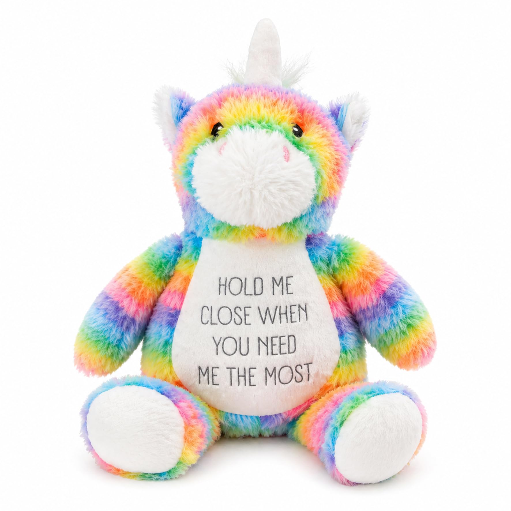 Silly Dog Designs - Hold Me Close Plushie - Comfort Plush with Reassuring Message - Emotional Support Gift for Children & Loved Ones - Dinosaur, Unicorn & Owl Soft Toy (Unicorn Non Personalised) โ image 1