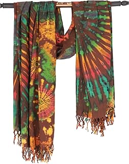 Batik Sarong, Tapiz de Pared Toalla de Playa Falda Envolvente Diseño Vestido Sarong, Hombre/Mujer, Verde, Sintético, Talla: Talla Única