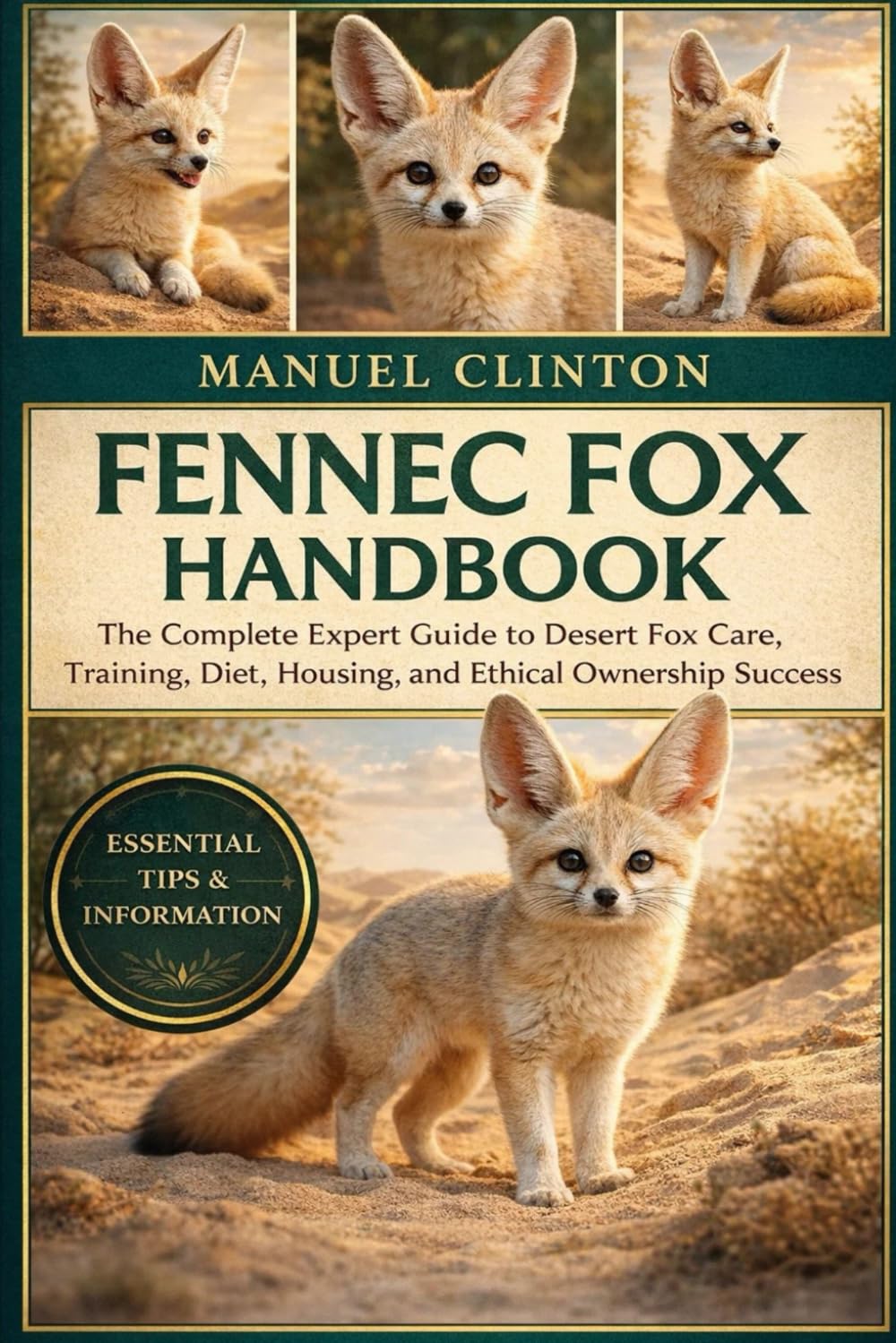 FENNEC FOX HANDBOOK: Fennec Fox Handbook: The Complete Expert Guide to Desert Fox Care, Training, Diet, Housing, and Ethical Ownership Success