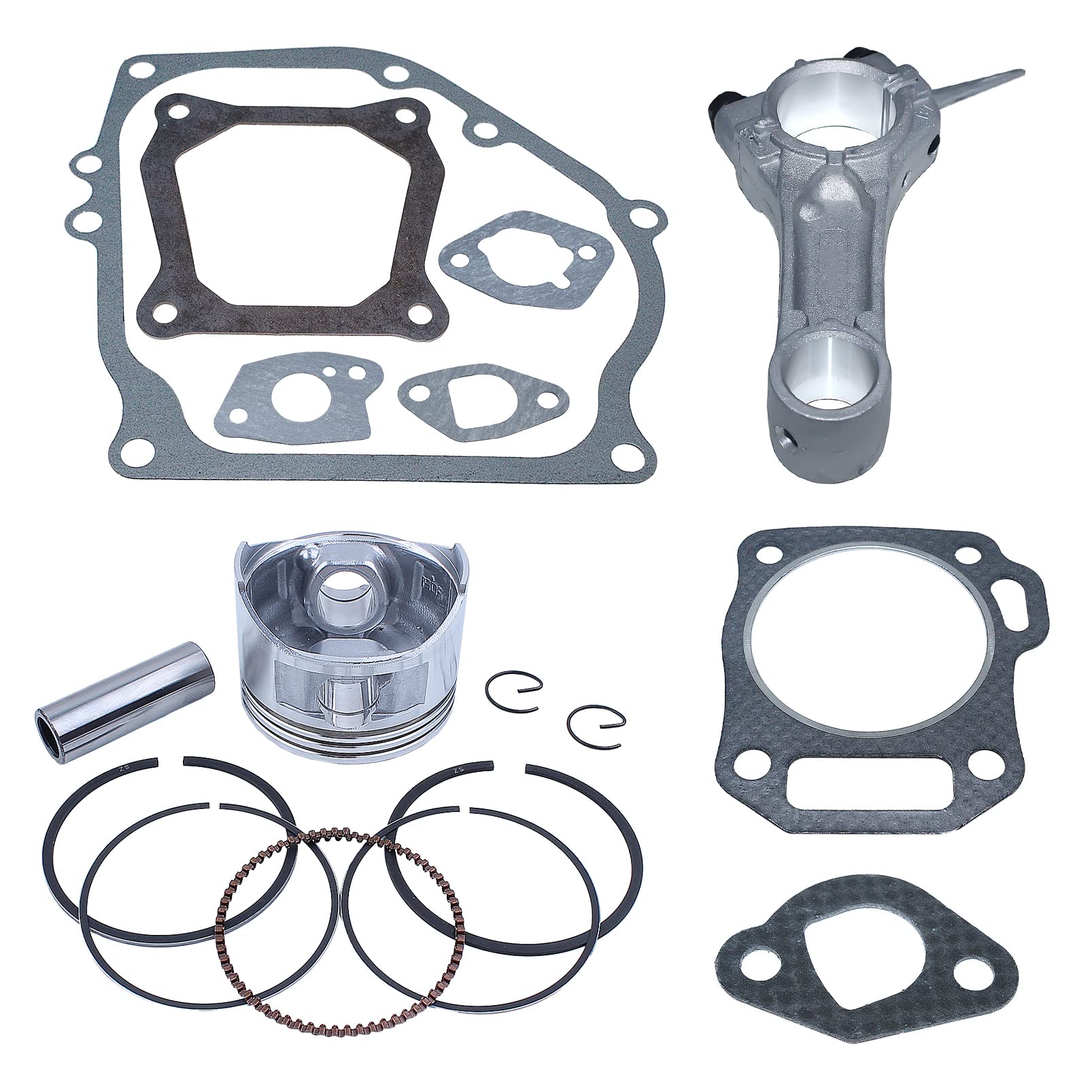 Juego Completo de Juntas de Motor de biela del Anillo de pistón de 68MM para Honda GX160 GX 160 5.5HP Bomba de Agua con generador de Gas de 4 Tiempos