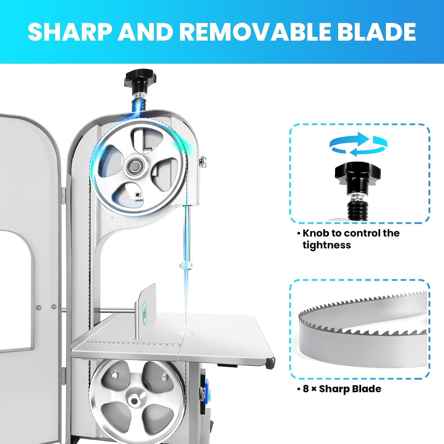 2500W Commercial Electric Meat Bandsaw