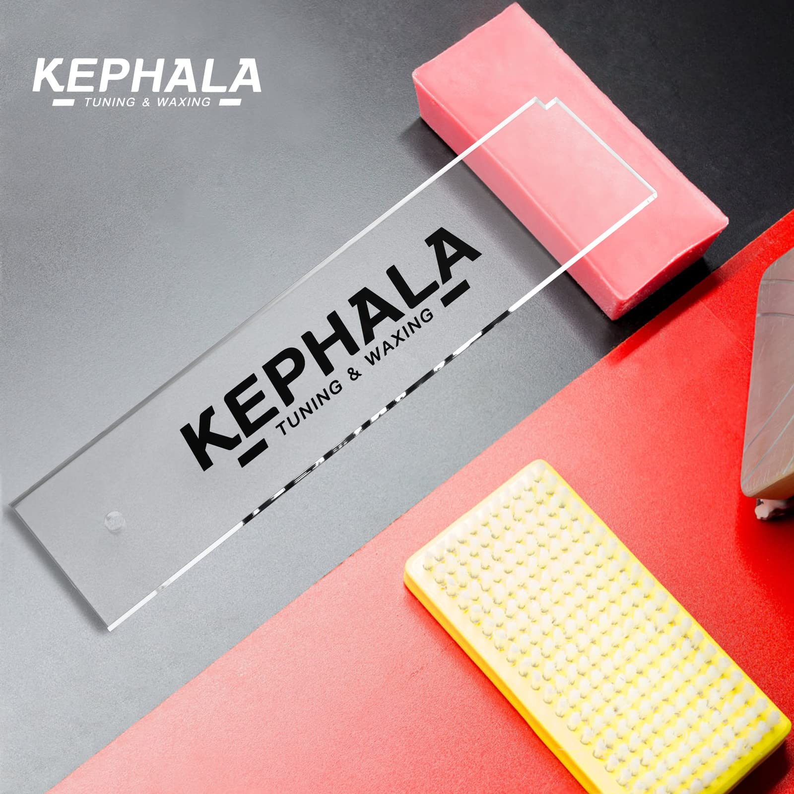 KEPHALA - Rascador de cera de esquí resistente con muesca derecha para quitar la cera extra enfriada de las tablas de snowboard