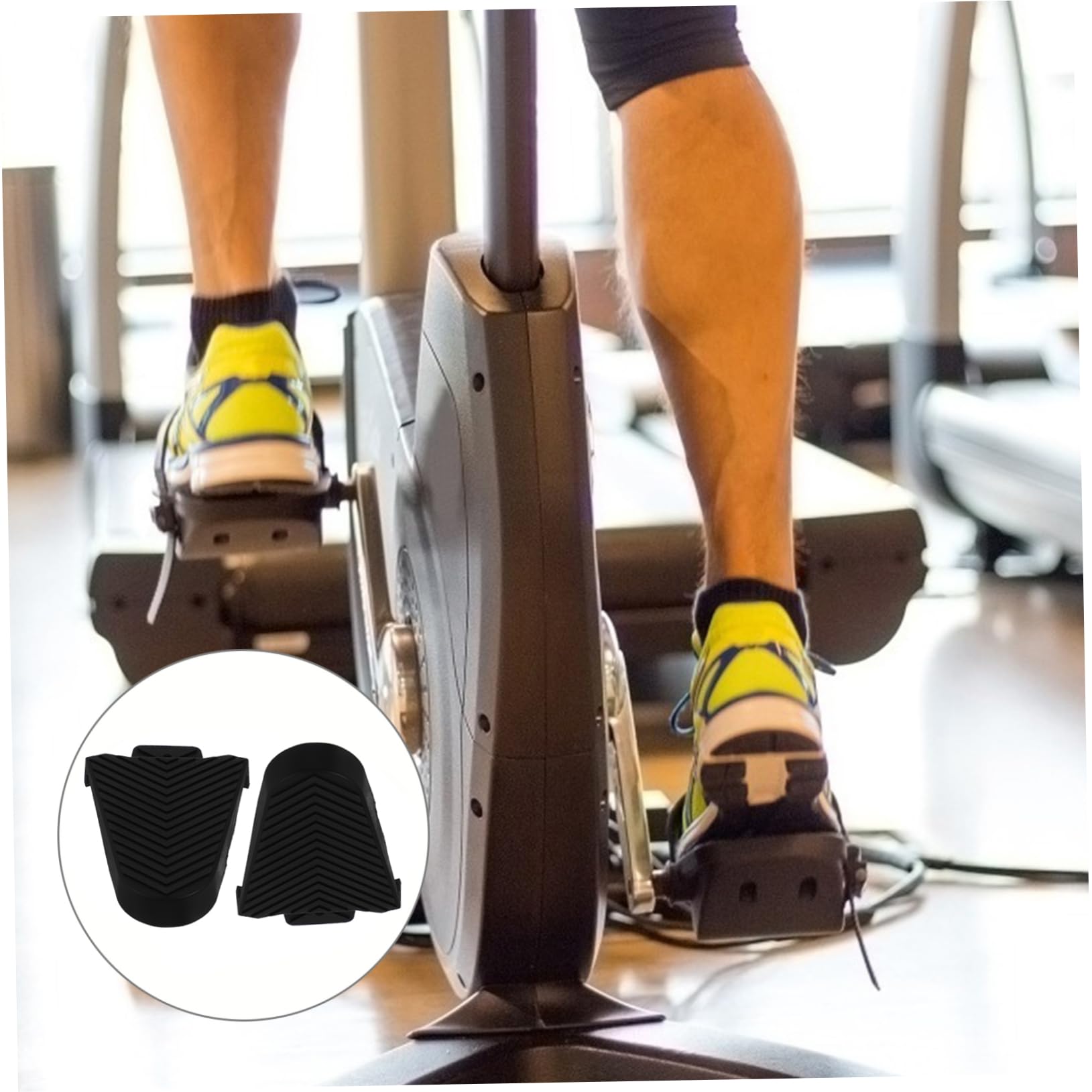 NAMOARLY Cleat Cover for Bicycles Rubber Shoe Cleats Protector Road Bike Covers Anti-Slip Texture