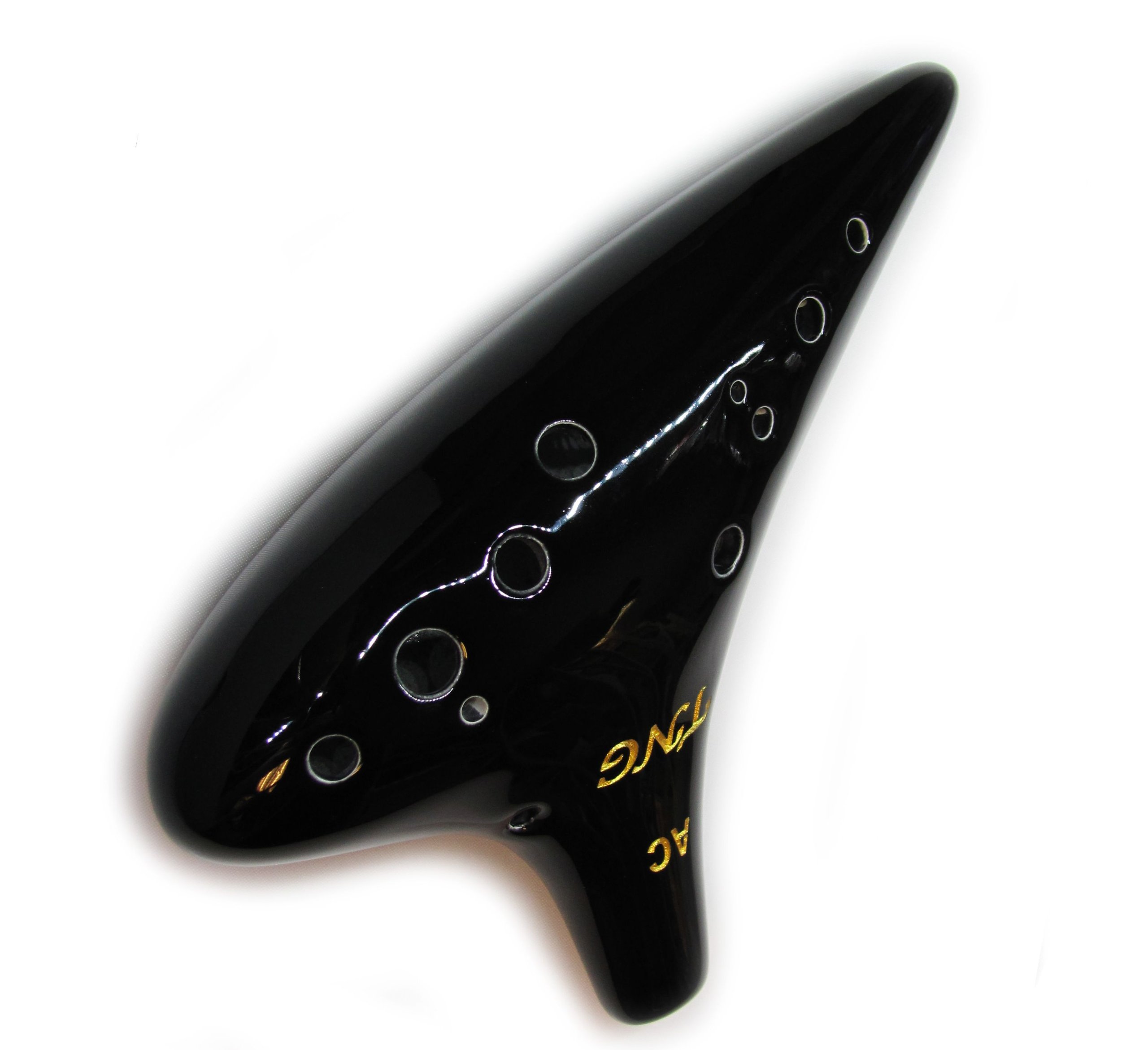 Amazon | TNG オカリナ 12穴アルトC調 AC陶笛 Ocarina ブラック釉色 