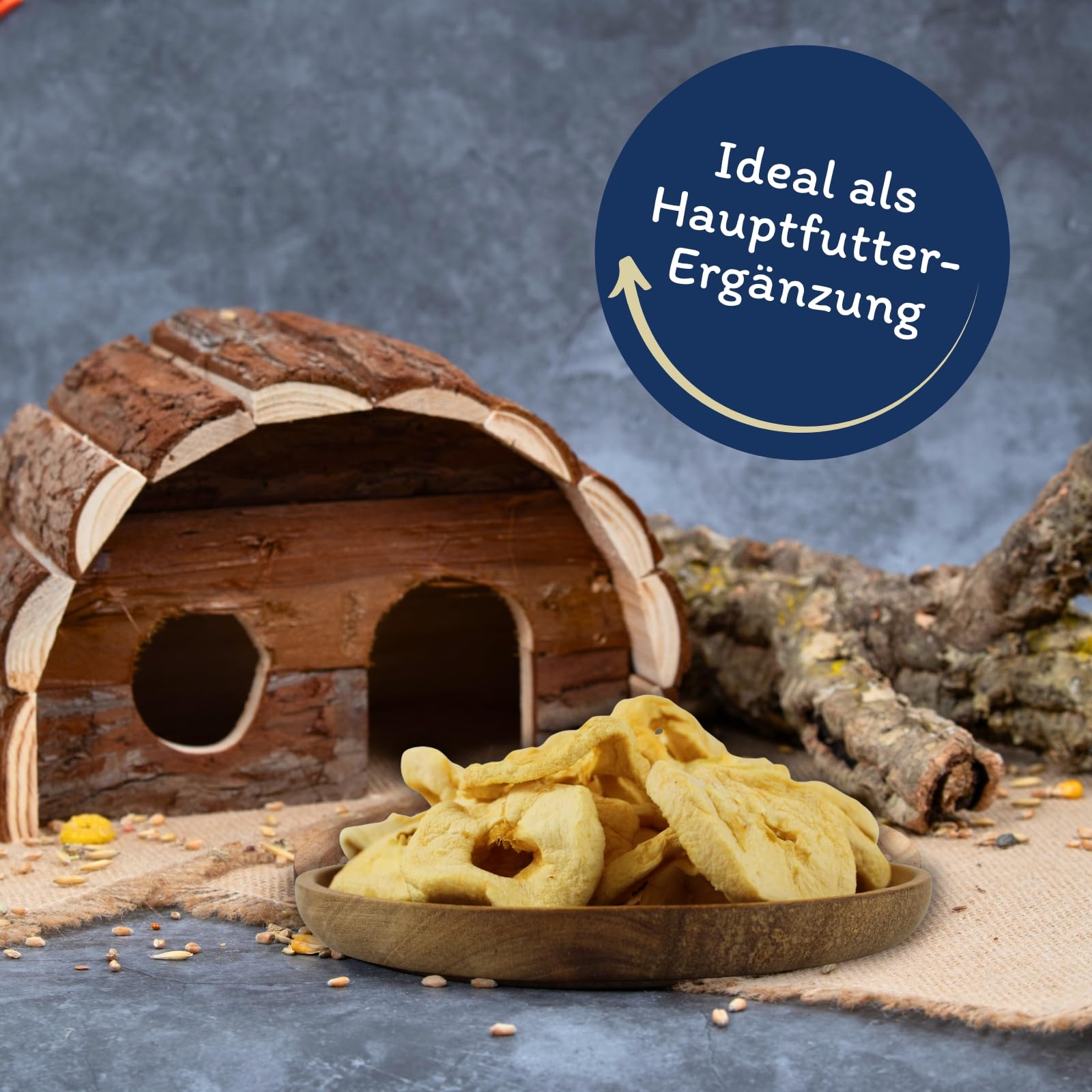 Lyra Pet® 10 kg Äpfel getrocknet Futter für Vögel, Pferde, Nager &Reptilien | Reich an Vitaminen & Ballaststoffen - Nährstoffreiches & natürilches Futter - Apfelscheiben ideal als Ergänzung