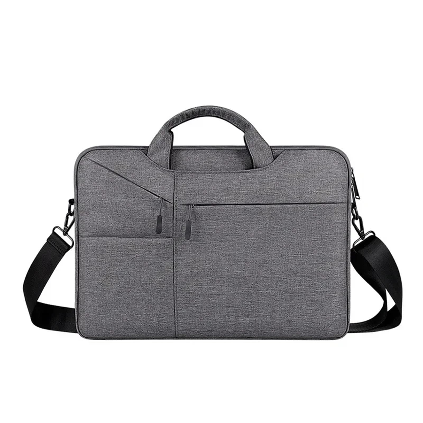 Maletin Portatil Funda for portátil de 15,6 Pulgadas, Funda Impermeable, Bolso for portátil, Bolso de Mano, maletín Portafolios Mujer(Dark Grey,15.6inch)