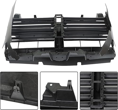 Miniatura 4 de labwork Rejilla de radiador obturador activo sin actuador de repuesto para 2013-2018 1500 2019-2021 Classic