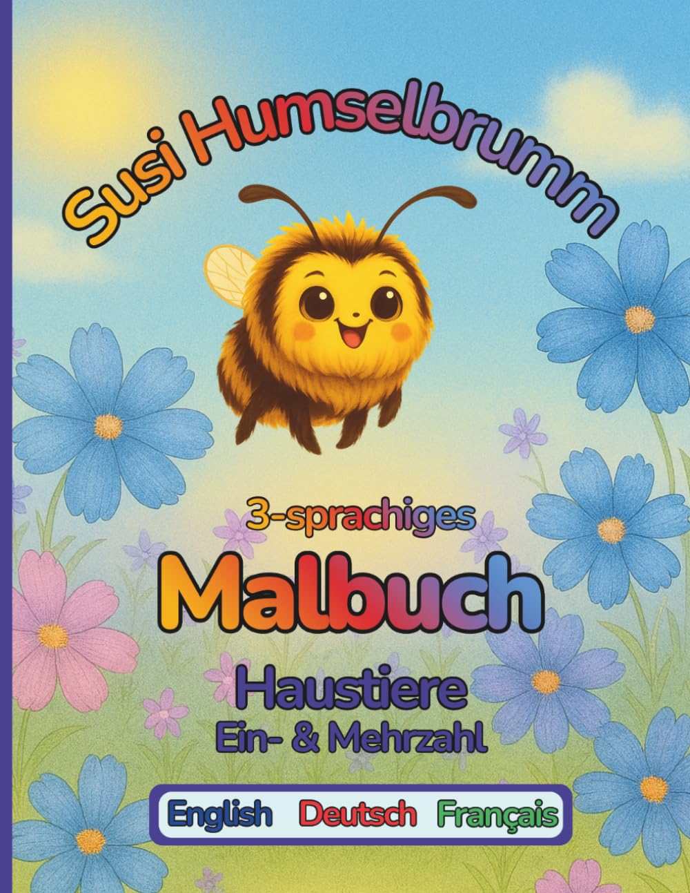 Susi Humselbrumm, Haustiere Ein- & Mehrzahl, Englisch/Deutsch/Französisch: dreisprachiges Mahlbuch