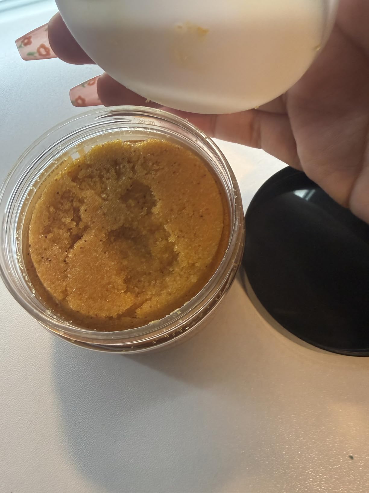 GLO Melanin Turmeric Scrub for Dark Spots, Brightening Inner Thighs Bikini Area Underarms, Natural Exfoliating Face