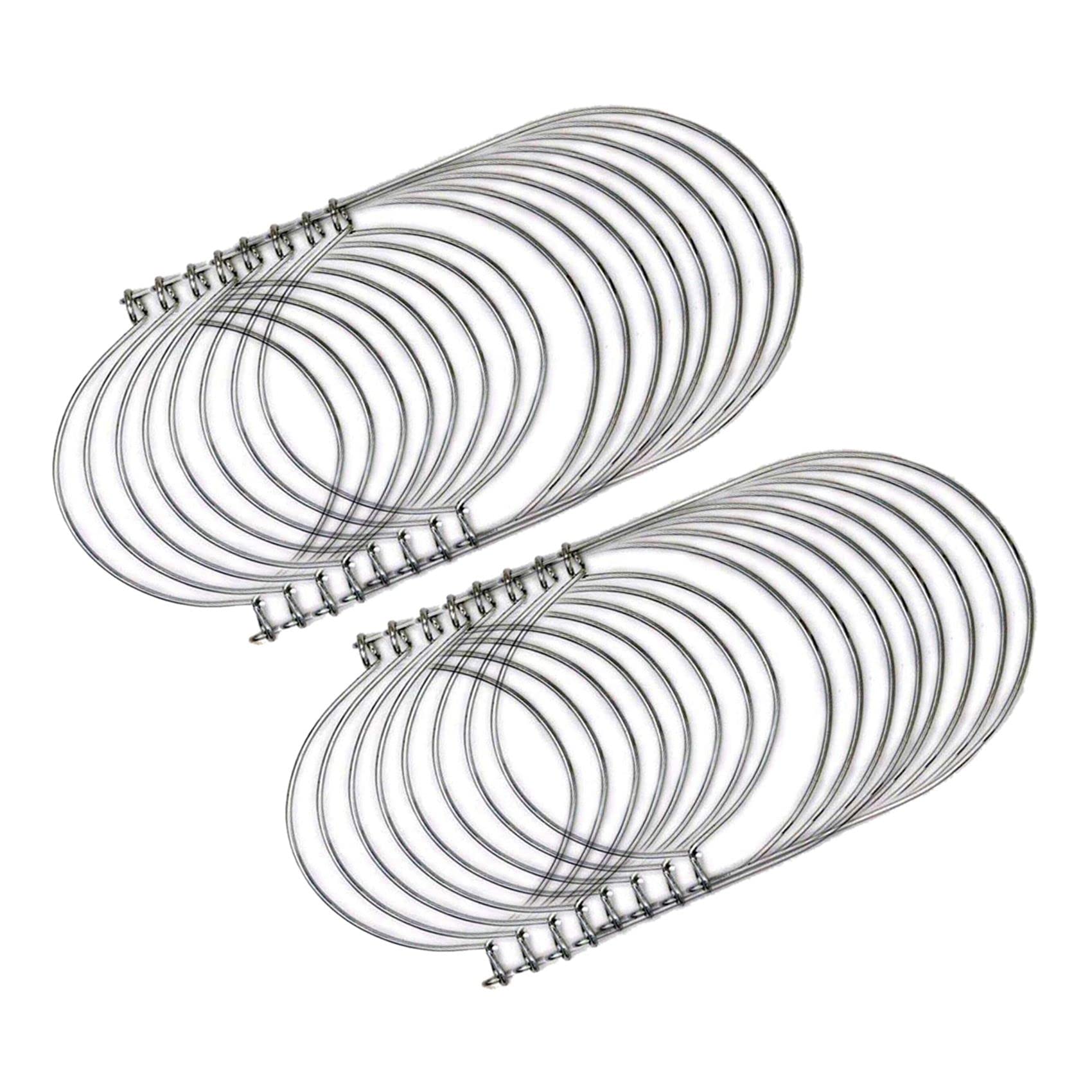 Hndhbfgrt 16x Stainless Steel Wire Handles (Handle-Ease) Jar Hangers and Hooks for Regular Mouth, Silver(Not Included Jars)