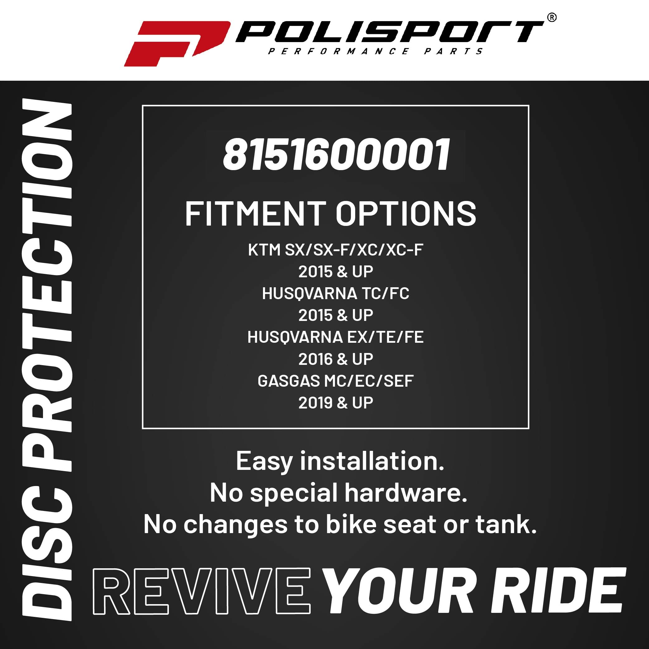 Polisport 8151600001 os?ona widelca, zestaw 5 sztuk