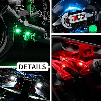 GSKAIWEN 60W LEDライト Amazon.com: Kyglaring LED Light Kit for Lego Kawasaki Ninja
