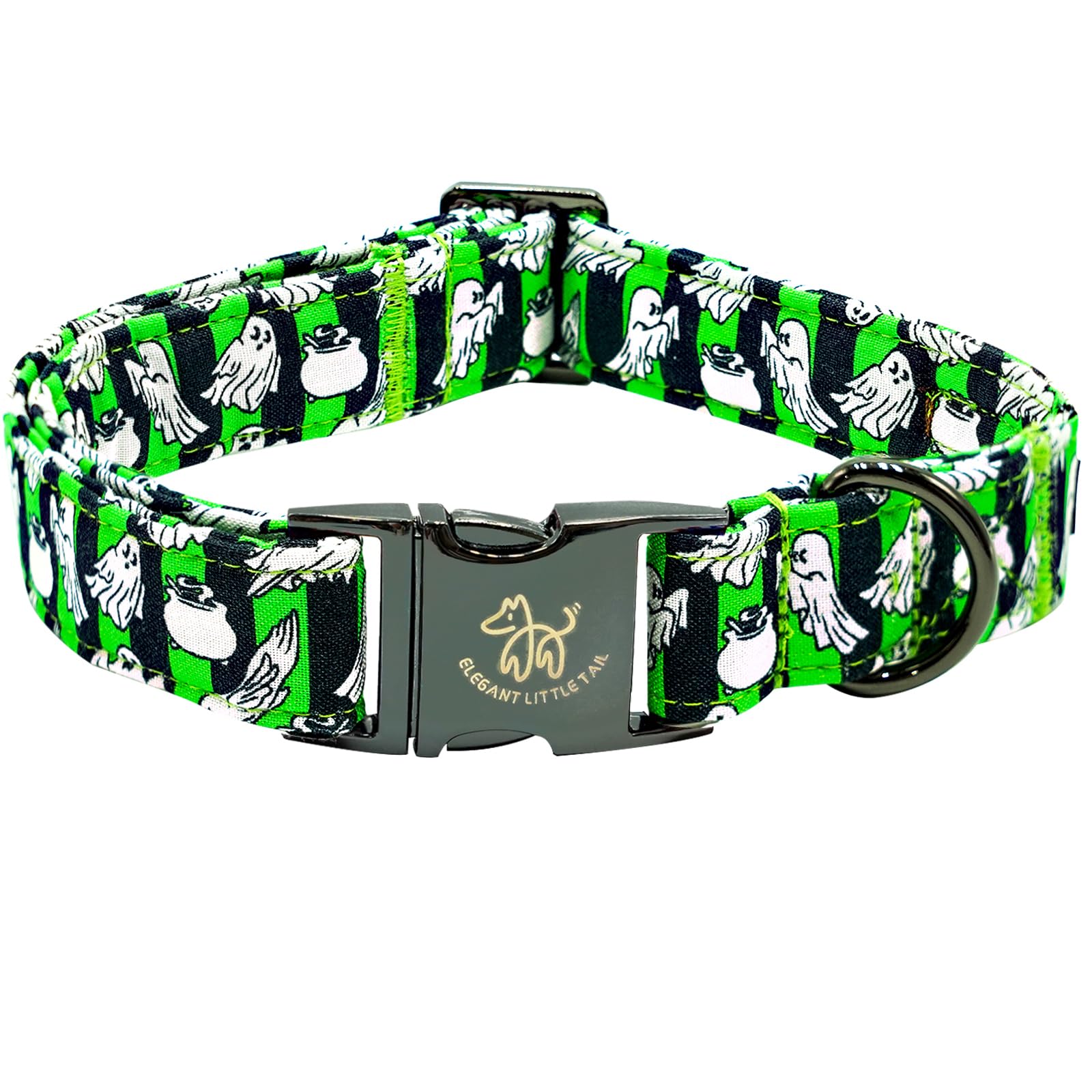 Elegant little tail Dog Collar, Halloween Pet Collar Girl Boy Pet Collars Puppy Cotton with Metal Buckle Adjustable Dog Collars for Small Puppy