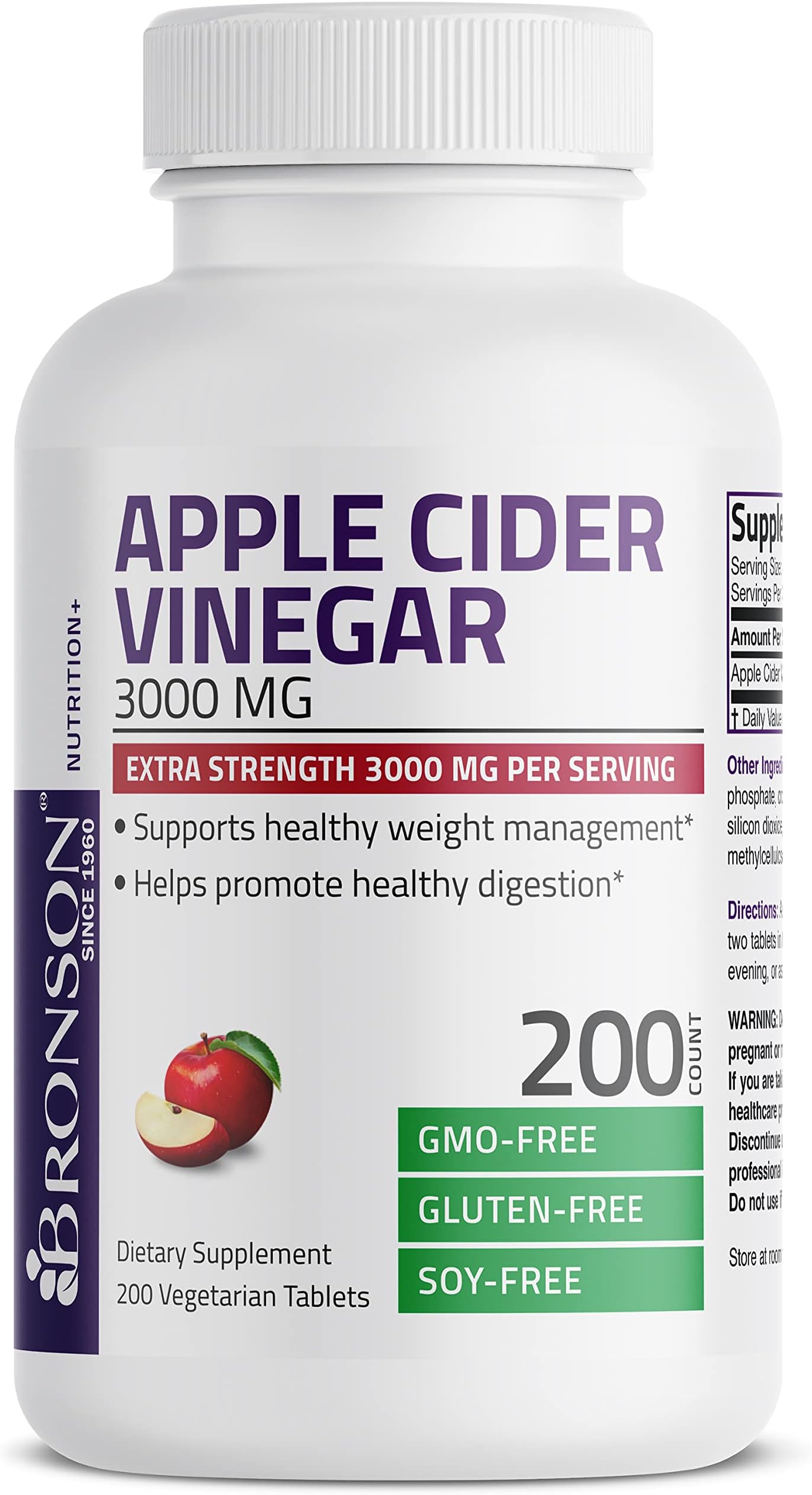 (2 Packs) 60 Capsules 15000mg Apple Cider Vinegar Capsules