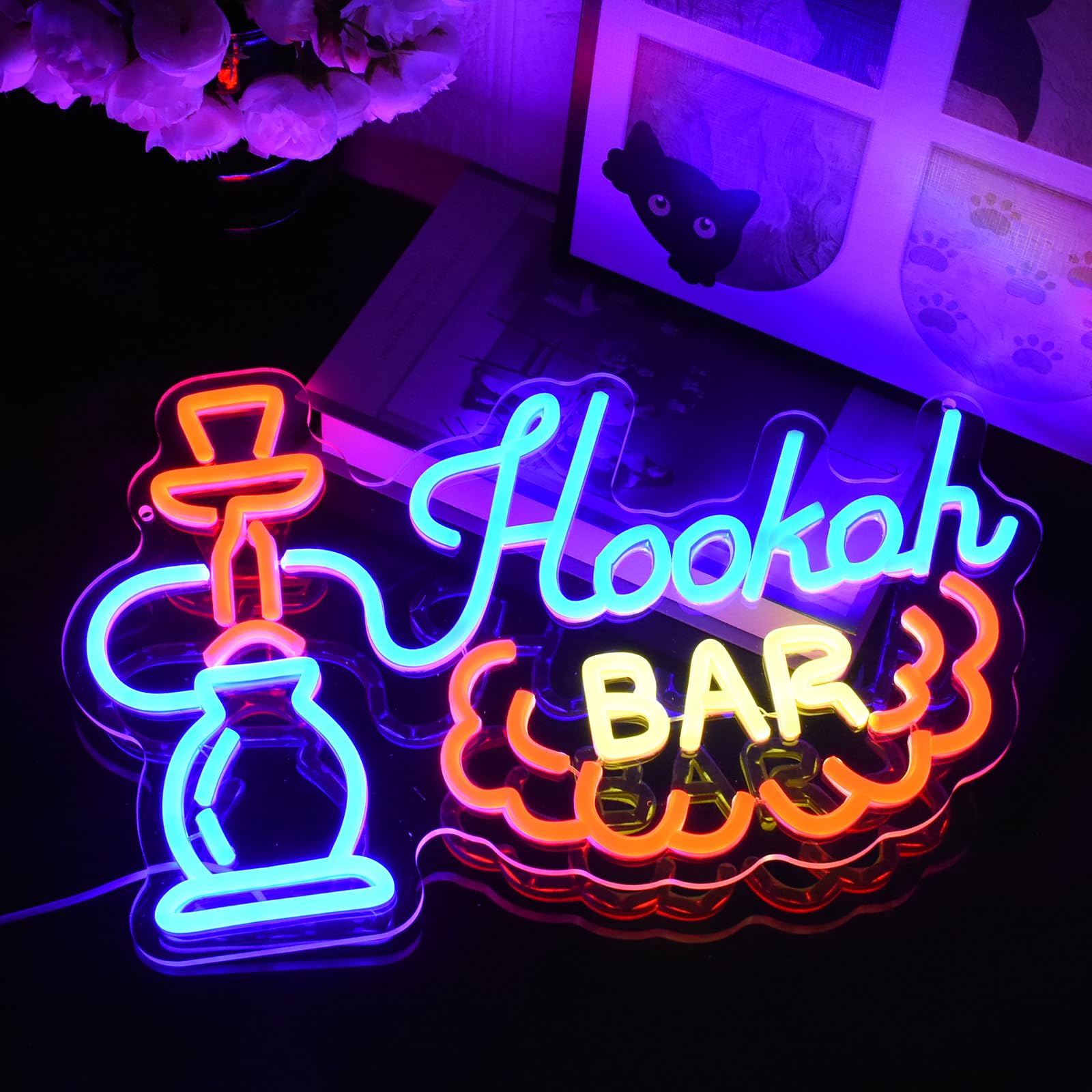 UExnkj-Y Bar Sign Light Neon Bar Beer Neon Signs LED Neon Sign for Beer Bar Cafe Club Shop Home Pub Man Cellar Party Business Decorations - Image 2