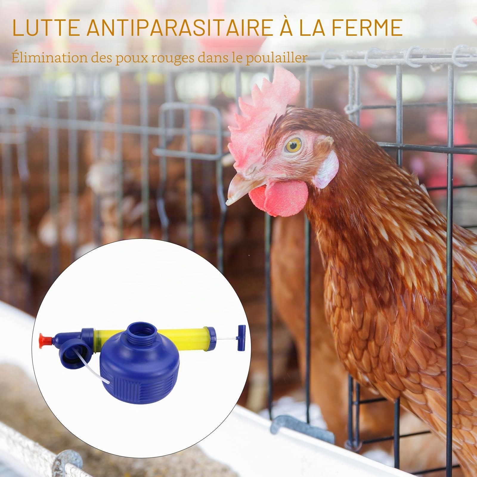 BINYI Pulverisateur a Main Pulvérisateur de Poudre de Terre de Diatomées pour Poulets Pulverisateur de Jardin Pompe de Pulvérisation pour Insecticide Poudreuse Anti-Insectes Volants