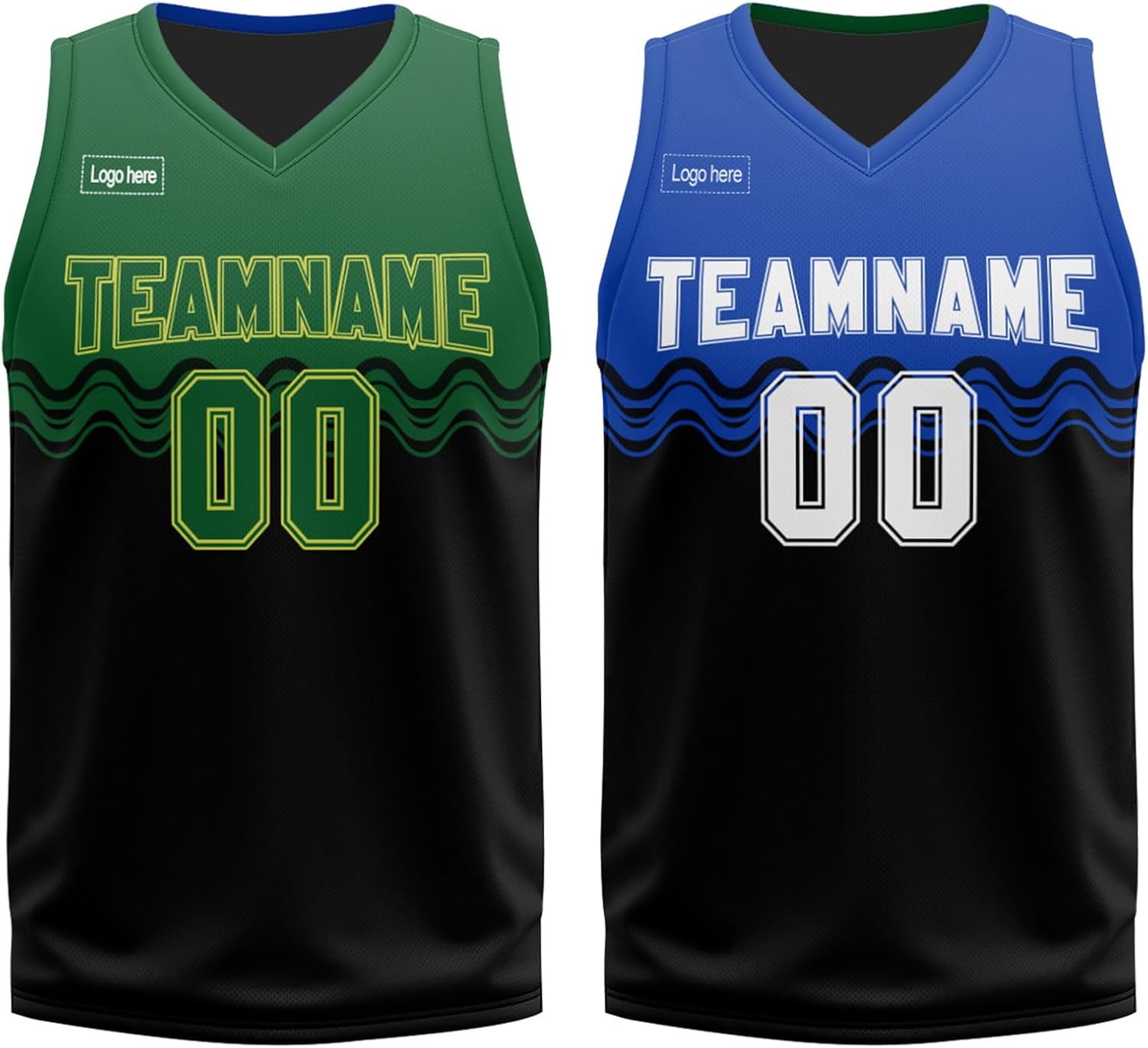 Custom Reversible Basketball Jersey Set 90s Hip Hop Personalized Team Uniforms with Name,Logo for Men, Women, Youth