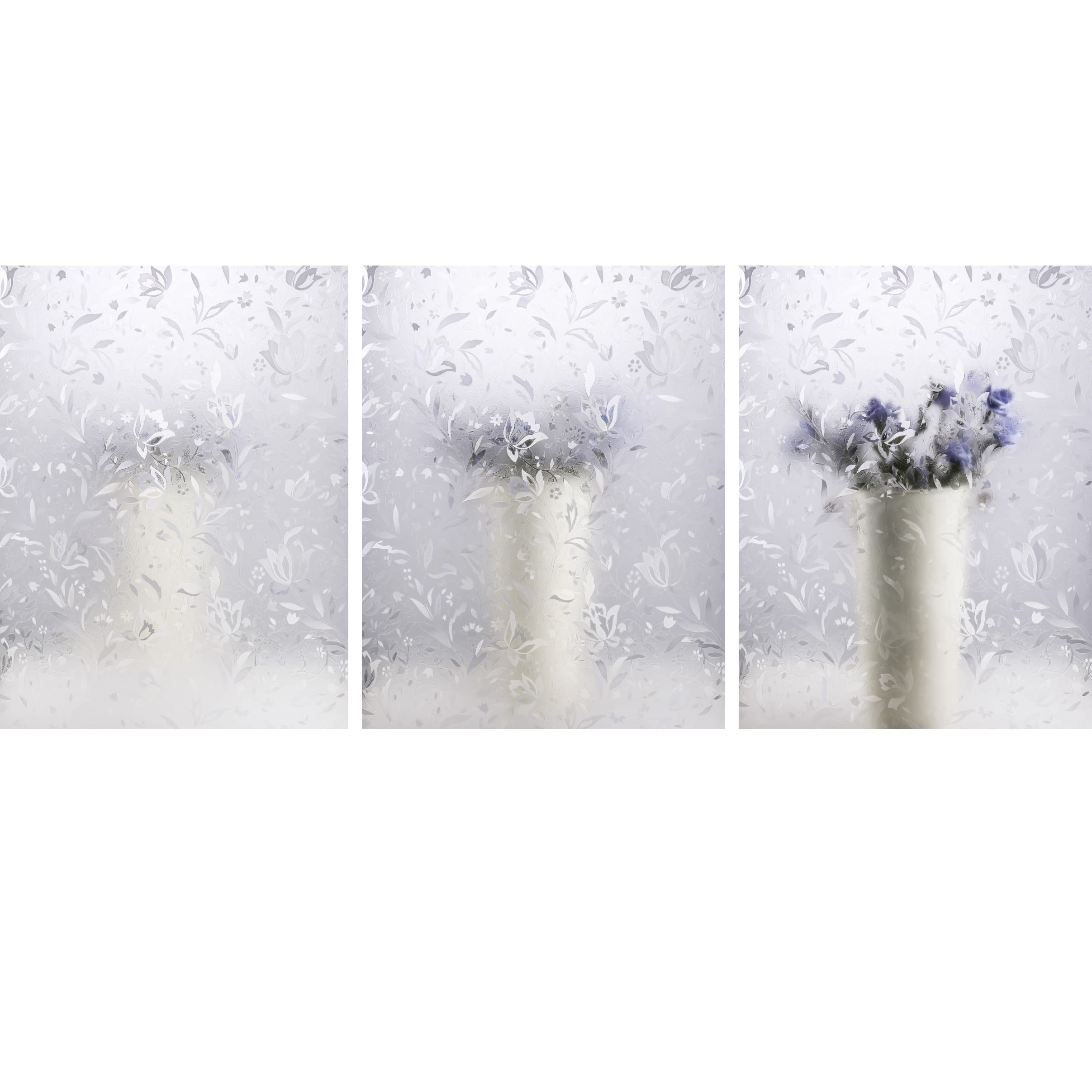 Film de confidentialité pour fenêtre - Tulipe - Film statique amovible - 75 x 200 cm