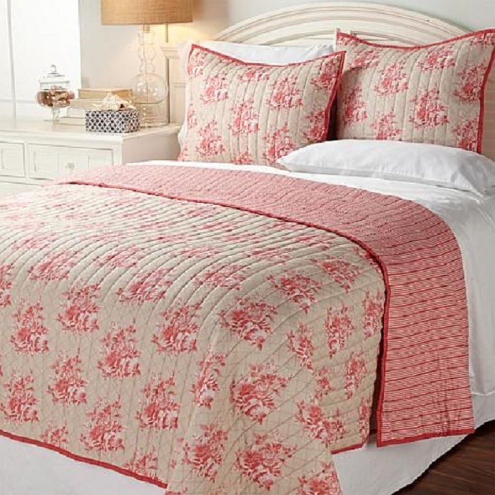 India Hicks Garden Grove 3-Piece Quilt Set - Queen