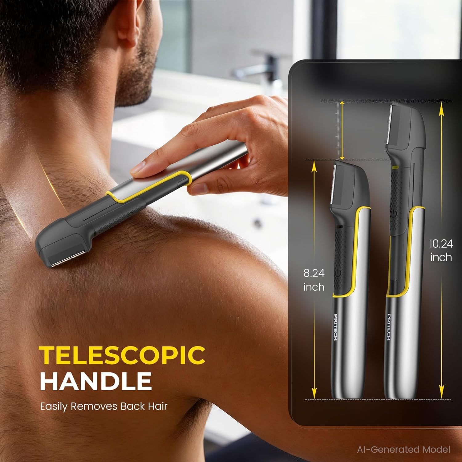 Amazon.com: PRITECH Body & Pubic Hair Trimmer for Men Electric