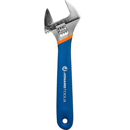 Jonard Tools Llave ajustable AW-8 Mordaza extra ancha, 8"
