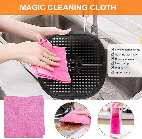 Miniatura 6 de Sartén para freidora de aire para freidora de aire COSORI de 5 cuartos de galón, bandeja cuadrada mejorada de 9.09 pulgadas, piezas de repuesto para